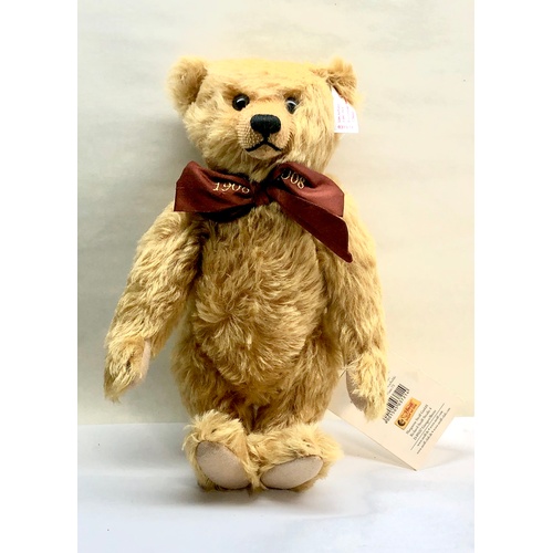 1083 - Vintage Mohair Steiff teddy bear Paul Der Braummbar 02944 w/ working growler & tags approx dimension... 