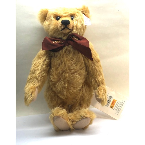 1083 - Vintage Mohair Steiff teddy bear Paul Der Braummbar 02944 w/ working growler & tags approx dimension... 