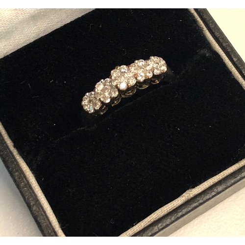 541 - 2 9ct gold diamond dress rings weight 5.2g