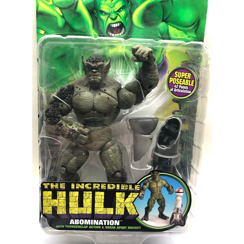 1091 - boxed Marvel the incredible hulk figure abomination still sealed in box