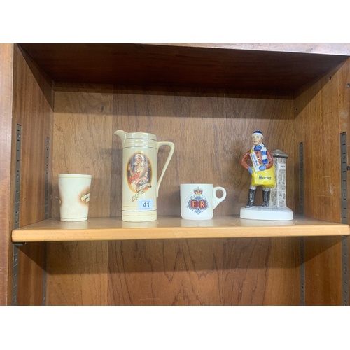 41 - Shelf of pottery