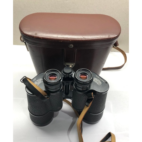 373 - Vintage cased carl Zeiss jena 10x50w binoculars