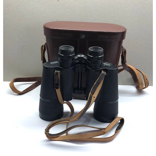 374 - Vintage cased carl Zeiss jena binoctem 7x50 binoculars