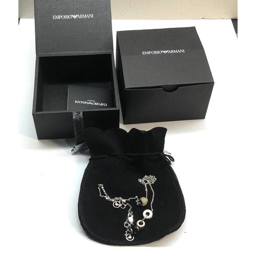 211 - Silver Armani designer necklace original box