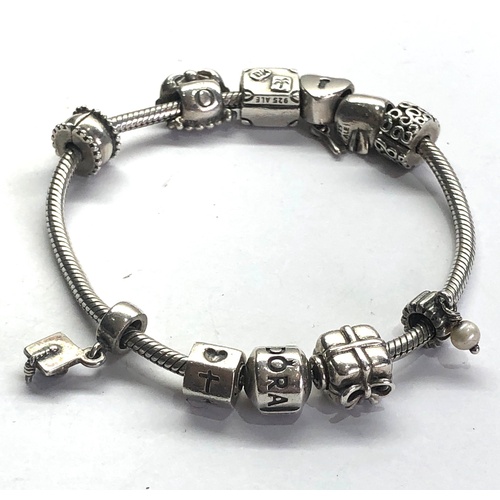 120 - Pandora silver bracelet