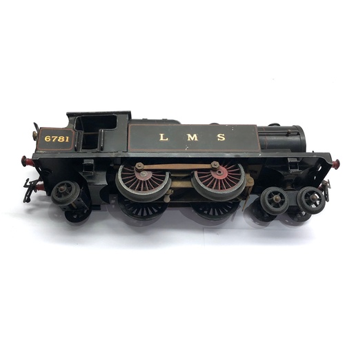 398 - Vintage Hornby 6781 0 gauge L.M.S clockwork loco