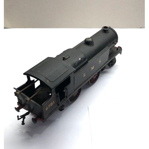 398 - Vintage Hornby 6781 0 gauge L.M.S clockwork loco