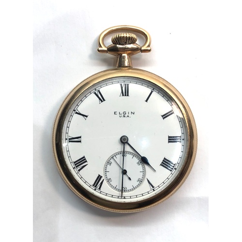 213 - Fine Elgin pocket watch number 22193838 3/4 plate lever movement signed Elgin National watch Co open... 