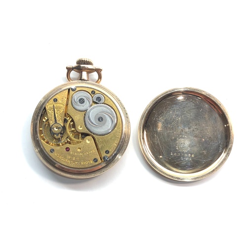 213 - Fine Elgin pocket watch number 22193838 3/4 plate lever movement signed Elgin National watch Co open... 