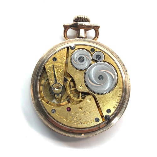 213 - Fine Elgin pocket watch number 22193838 3/4 plate lever movement signed Elgin National watch Co open... 