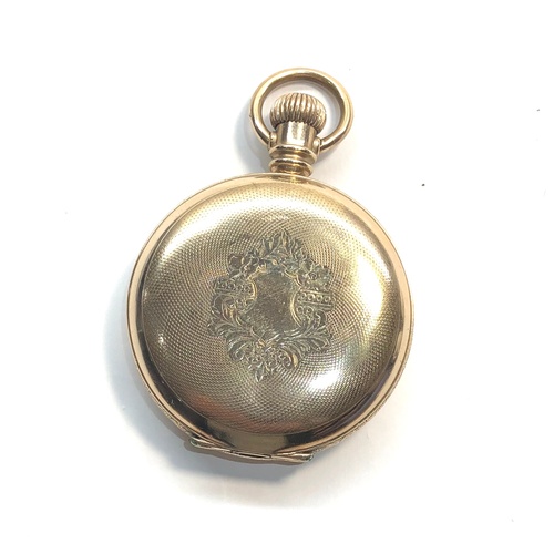 214 - Rockford rolled gold full hunter case decorated on edges pocket watch the  movement no 361641 white ... 