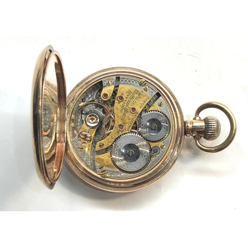 217 - Waltham Riverside pocket watch 3/4 plate lever movement 17 jewels No 12532232 stamped A.W.W Co Walth... 