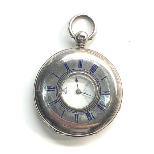 223 - Antique silver half hunter pocket watch W.M.Dodge  Manchester silver half hunter case Chester hallma... 