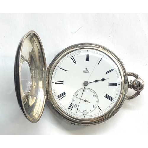 223 - Antique silver half hunter pocket watch W.M.Dodge  Manchester silver half hunter case Chester hallma... 