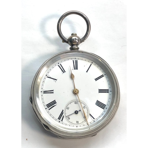 227 - Continental silver pocket watch silver hallmarked case measures approx 51mm not including loop or st... 