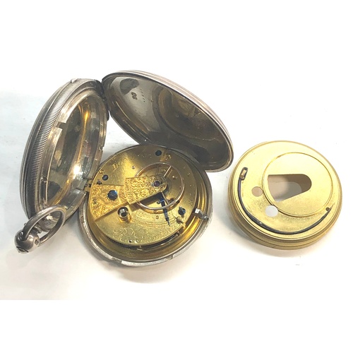 234 - Antique full hunter fusee pocket watch R.Stamford London full hunter silver case fusee movement watc... 