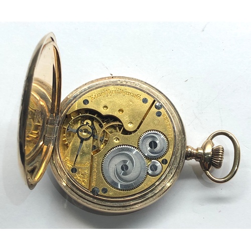 238 - Elgin rolled gold pocket watch full hunter case