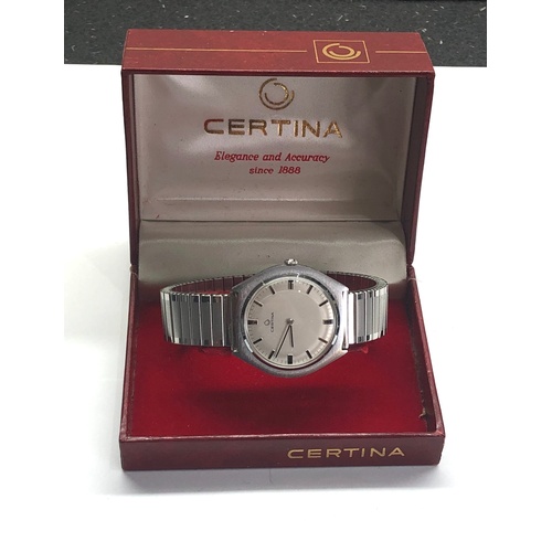 241 - Certina gents vintage wristwatch original box