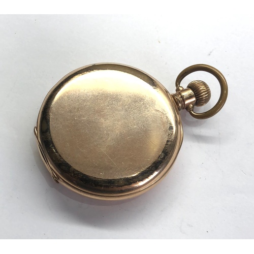 242 - Waltham rolled gold half hunter pocket watch boxed