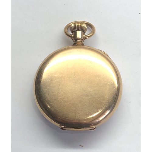 243 - Bulla gold plated open face pocket watch