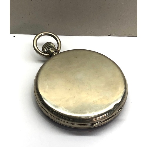 244 - Massive oversized bedside Goliath pocket watch measures approx. without loop or stem 138mm dia