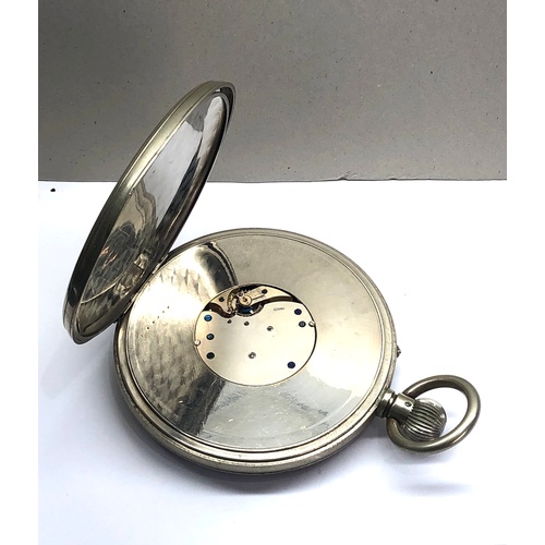 244 - Massive oversized bedside Goliath pocket watch measures approx. without loop or stem 138mm dia