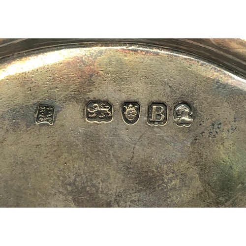45 - Georgian silver letter tray London silver hallmarks date letter B makes I.W R.G  engraved initials a... 