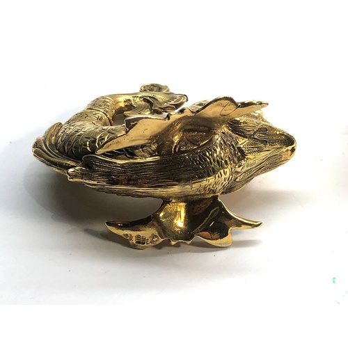 63 - Fine pair of silver and gold gilt Dolphin salts