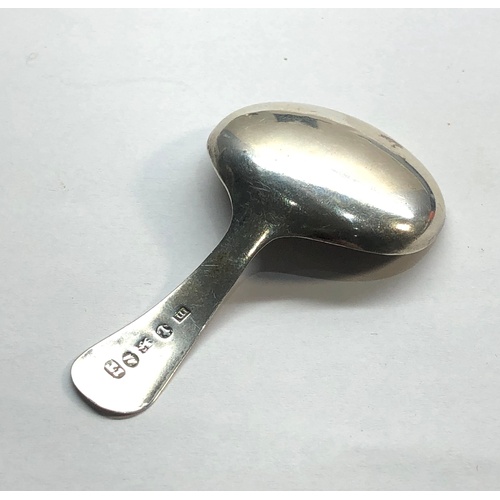 71 - Georgian silver tea caddy spoon Birmingham silver hallmarks