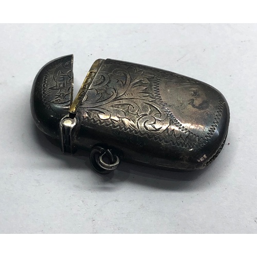 79 - Antique silver vesta match striker