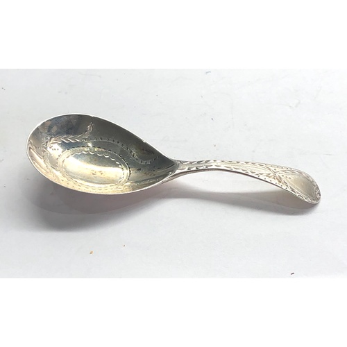 81 - Georgian silver tea caddy spoon