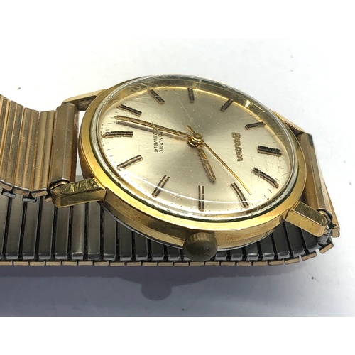 283 - Vintage gents Bulova gold tone wristwatch automatic original box