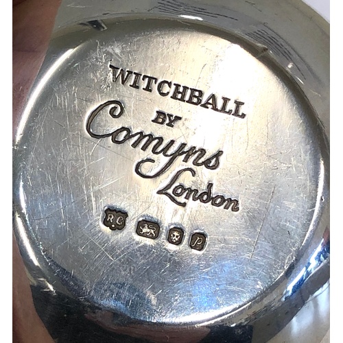 73 - Silver Witchball table lighter by Comyns London