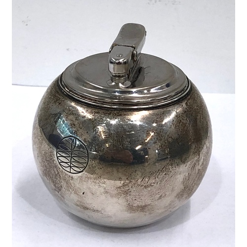 73 - Silver Witchball table lighter by Comyns London