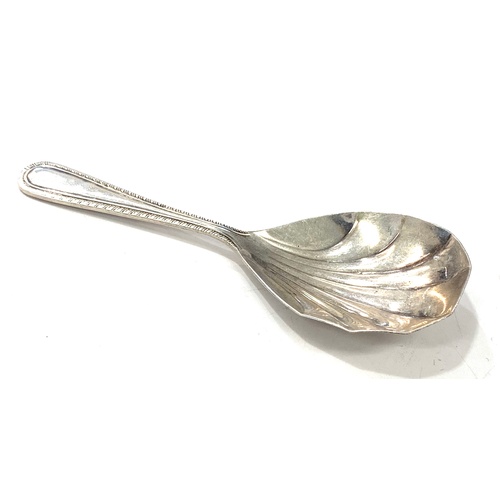 93 - antique Silver hallmarked Irish/Celtic tea caddy spoon