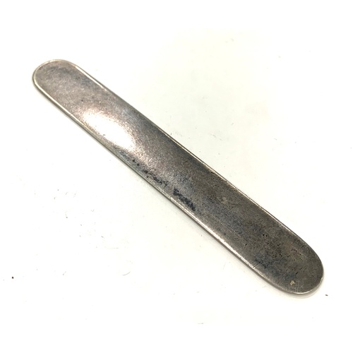 100 - Silver hallmarked book mark, page turner approximate length 9cm