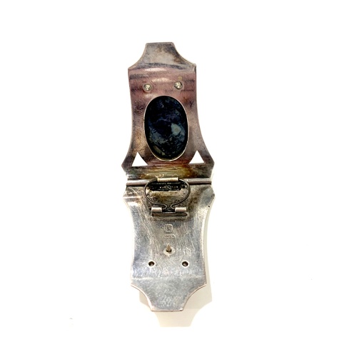 160 - Henry George Murphy, Art deco brooch, slight damage to stone, approximate measurements: 4cm