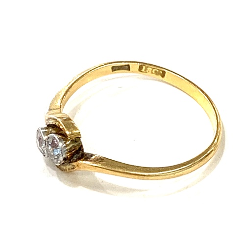 179 - 18ct gold diamond set ring, ring size U, approximate total weight 2.6g.