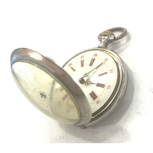 35 - Antique open face continental pocket watch