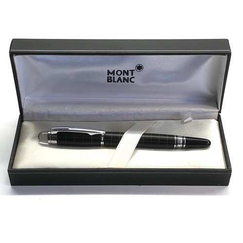 412 - Mont blanc fountain pen original box, we do not believe this to be genuine, being sold as a replica