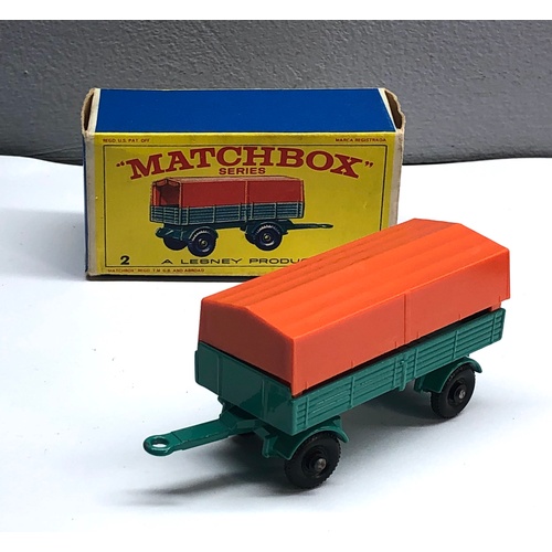 413 - Boxed Matchbox lesney No 2 mercedes trailer