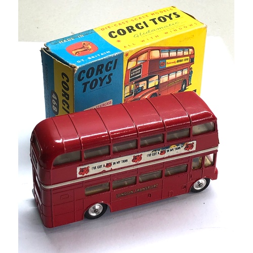 421 - Vintage boxed Corgi 468 London transport routemaster bus