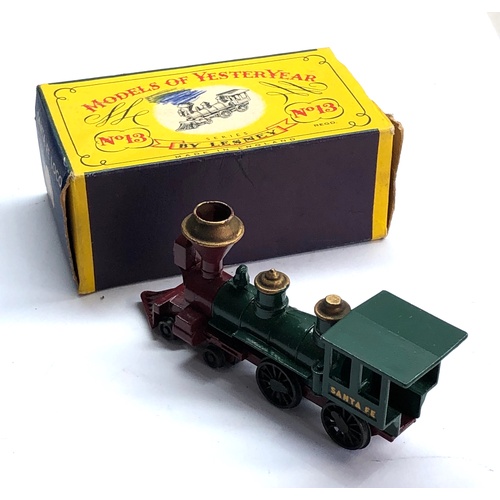 422 - matchbox lesney Y-13 Santa fe loco boxed