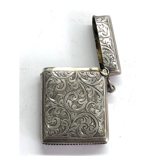 116 - antique silver vesta / match striker