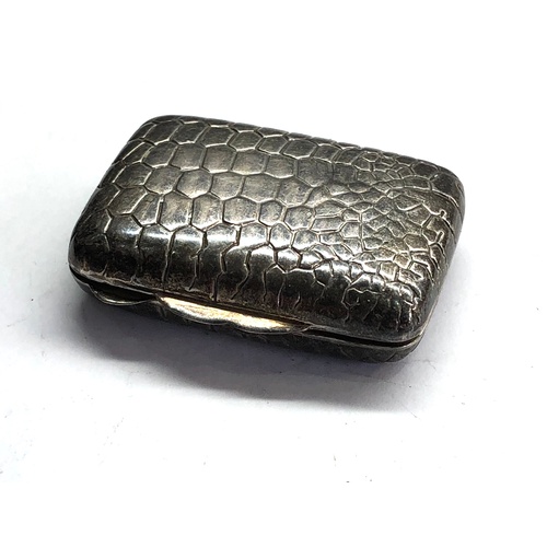 117 - Vintage silver purse snuff / Pill box full silver hallmarks