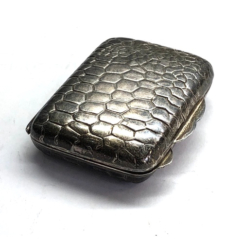 117 - Vintage silver purse snuff / Pill box full silver hallmarks