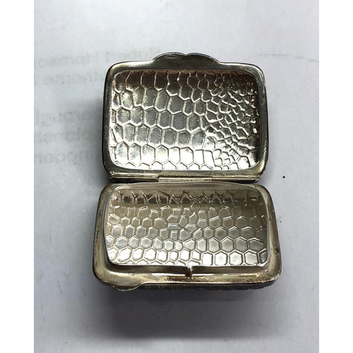 117 - Vintage silver purse snuff / Pill box full silver hallmarks