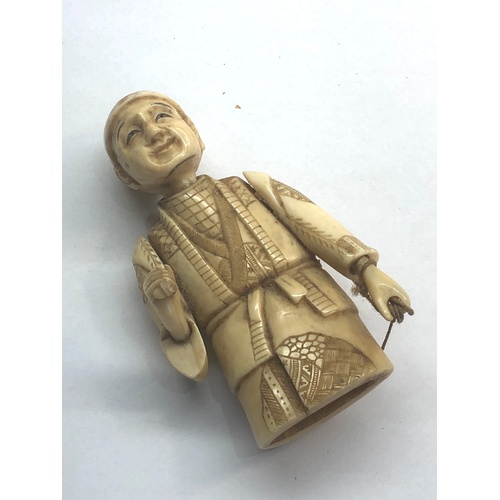 402 - 19th - 20th cent carved ivory / bone figure