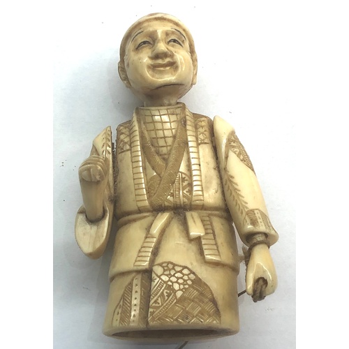 402 - 19th - 20th cent carved ivory / bone figure