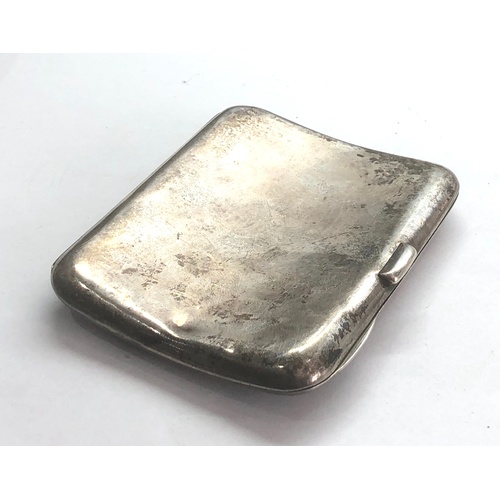 127 - antique art nouveau silver cigarette case full Birmingham silver hallmarks embossed front good uncle... 